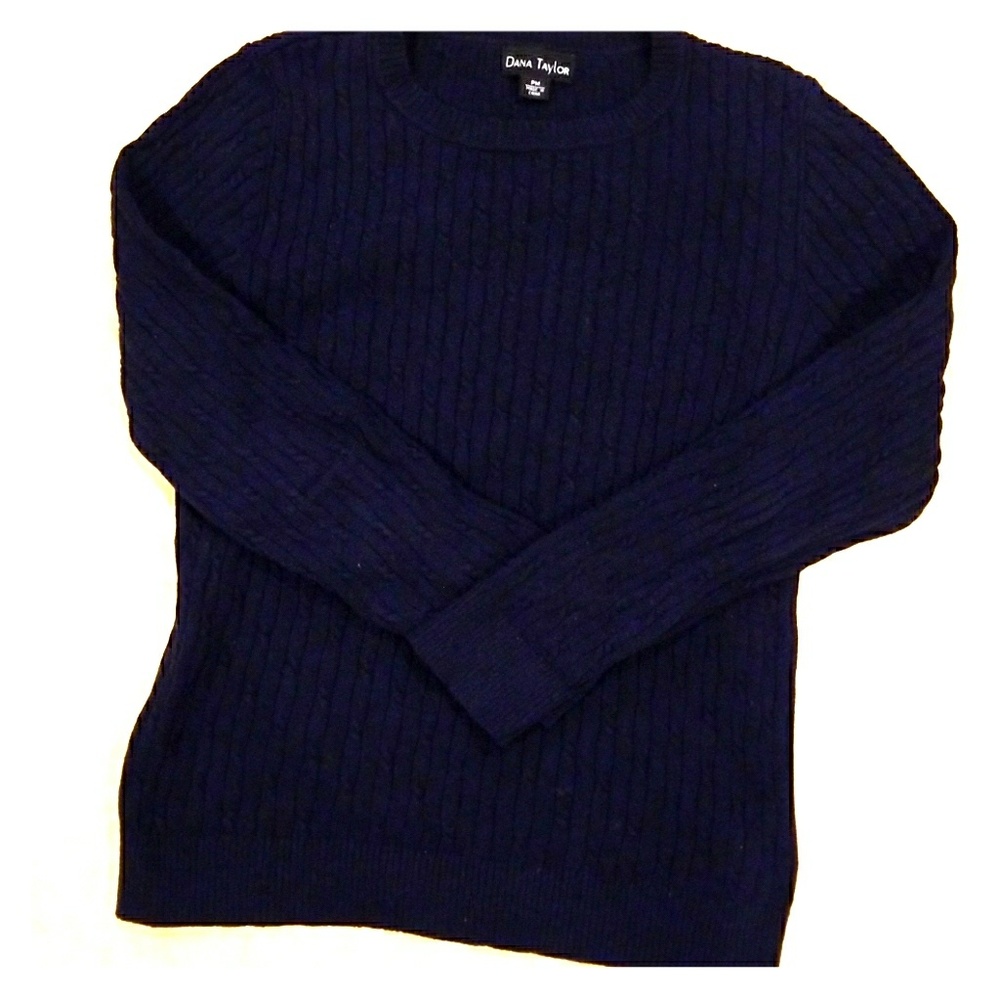 SOLD! Cotton Navy Blue Sweater